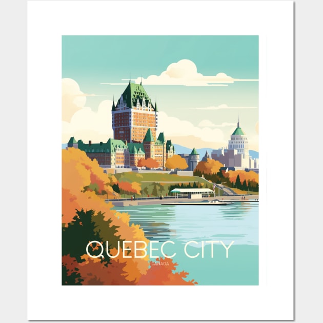 QUEBEC CITY Wall Art by MarkedArtPrints